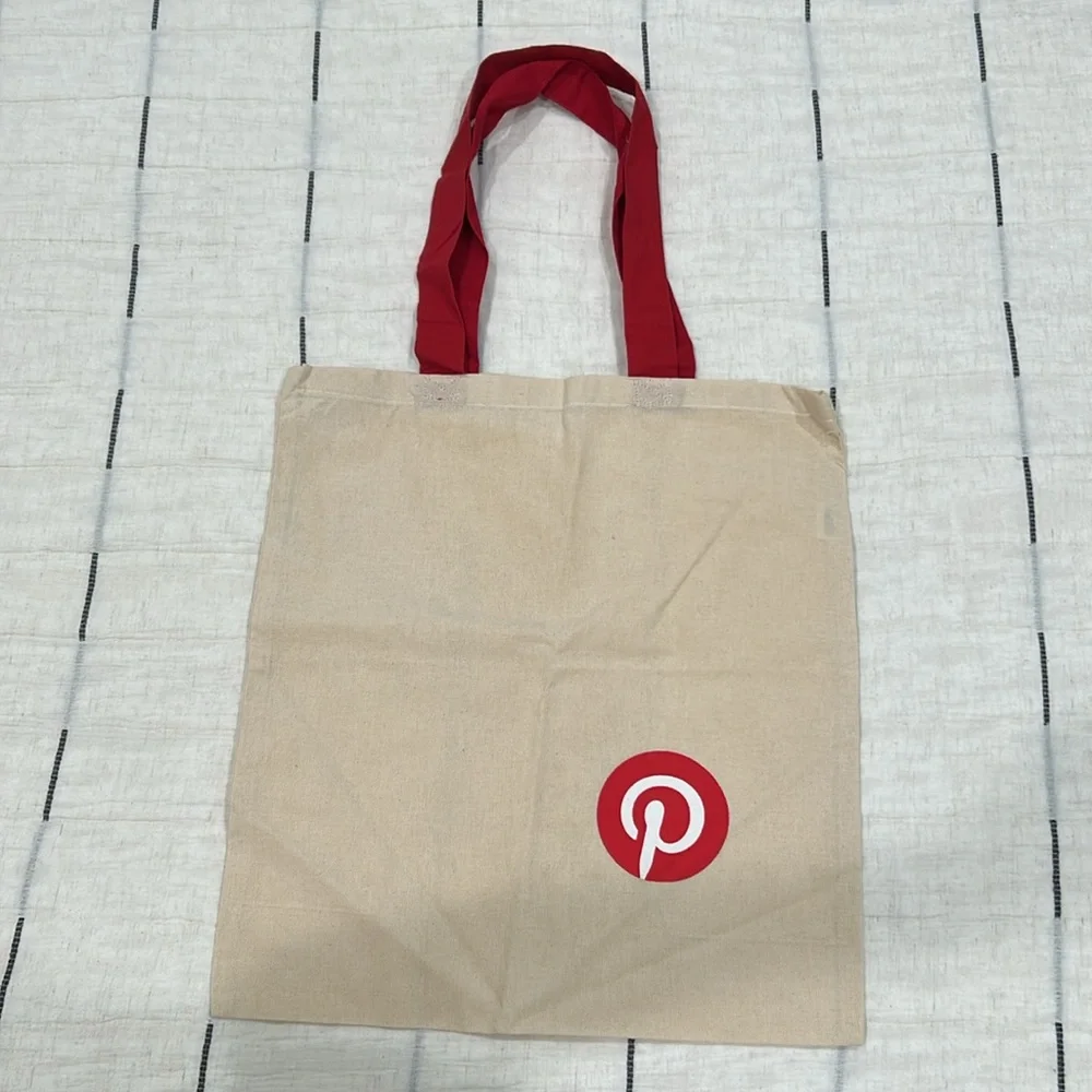 Pinterest Logo Canvas Tote Bag